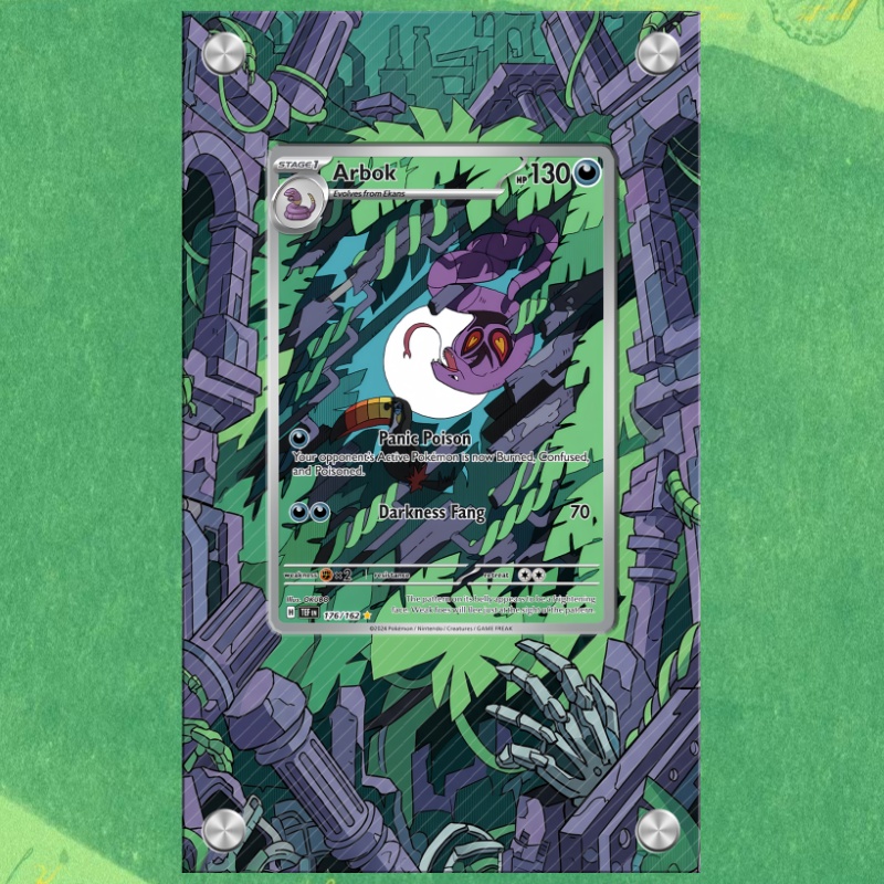 Anime Merchandise From Japan - Art Display for Pokemon Arbok Card